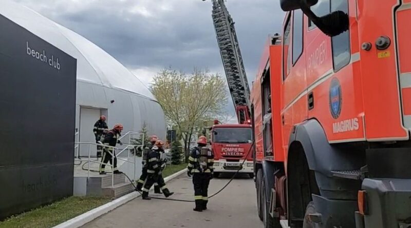 intervenție a pompierilor în Mamaia